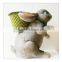 Resin Cute Rubbit Figurine Flower Pot Craft for Garden Decoration
