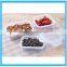 4 pcs Food Containers Plastic Storage Containers Boxes