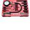 17 PIECE PRO DIESEL ENGINE CYLINDER COMPRESSION TEST TESTER KIT & GAUGE