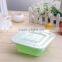 Disposable plastic square food container