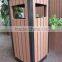 Best Quality Public Outdoor Square Garbage Can / decorative outdoor garbage can