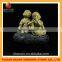 Lovely shaolin little monk buddha statue sleep on stone