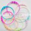 2015 hot selling silicone hair ties colorful silicone hair bands bracelet for girls and children