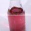 750ml/500 Clear Empty Glass Milk Bottles with Plastic Hanging Caps Wholesale