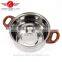 heat insulation handle stainless steel soup pot set/cooking pot/camping pot