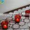 Red wedding table decorations with best scented candles