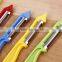 Factory price PP handle stainless steel blade brush shape potato peeler