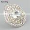 Wholesale round full rhinestone metal button for shirts WBK-1480