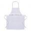 100% cotton white long work apron for doctors