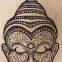 Buddha Jute tote bag, Yoga Jute bag, Buddha bag,