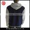 button closed strip hoody jacket mens polyester jacket