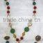 Gold plated pearl beads Pendant necklace EARRING set