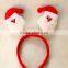 Christmas wreath hair band ,Father Christmas designs gift headband for kids/baby