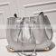 High Quality Cow Leather Ladies Silver Bags