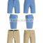 blue solid color cotton polyester casual shorts for men