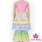 Korean Style Toddler Girls Clothing Sets Ruffle Sleeveless Children Lace Dress Top Outfits