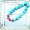 Wholesale Ameriacan Flag BABY GIRL CHUNKY RHINESTONE BEADED NECKLACE