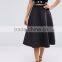 2016 Unlined design zip-back fastening lady skirt fashion midi umbrella skirt wholesale