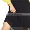 2017 OEM Spring Black Half-perspective Elastic Pleated Mini Skirt