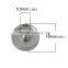 18mm Resin Fit Snap Button Bracelets Round Silver Tone At Random Flower Pattern , Knob Size: 5.5mm