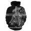 black lion growling creative 3D pinted hoodies/ask sky unisex 3D printed sweatshirt hoodies/hot sell 3D baseball jacket