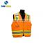 High quality reflective safety vest with pockets