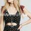 CHEFON Woven fahsion dresses in chiffon printed custom