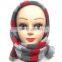 Warm Muffler Winter Neckerchief 100% Acrylic Shawl for Ladies Womens Bandelet Neck Warmer Head Wear Striped Knitted Scarf