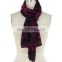 Factory Price Burnout Print Velvet Square Scarf Neck Wear For Mid-aged Women