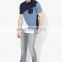 New arrival navy blue ralid regular different colors with pocket cotton t-shirt