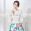 Custom Made Two Piece Prom Dress Floral Prom Dress Long Sleeve Prom Dresses LX379