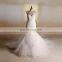 Luxury bling beads sweet heart bottom tulle wedding dress feathers on the straps