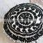 Black & White Handmade Suzani Cushion Cover Indian Cotton Pillow Case Throw Hand Embroidered Sofa Cover 16''