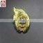 Good quality antique gold sport medallion led badge