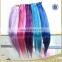 Top grade double drawn tape hair extension color purple human hair weave