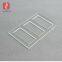 Custom 3 gang white tempered glass plate for wall socket plate