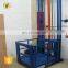 7LSJD Shandong SevenLift warehouse cargo storage elevator guide rail water hydraulic lift