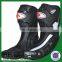 Good Price for Wholesale ! mens leather motorcycle racing boots (Black,white,red)