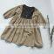 2020 New Style Girls Patchwork Dress Fashion Cotton Linen Autumn Girls Dresses