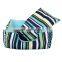 Striped pet bed with cushion wholesale pet bed cat dog kennel