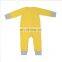 Hot Sale Rib Organic Cotton 2-way Zipper Baby Pajamas Wholesale