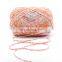 Wholesale Silky combed cotton handknit hollow tape yarn for hand knitting