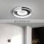 Black and white simple LED ceiling lighting