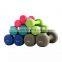 Cheap plastic dumbbell cast iron inside colorful plastic dip dumbbell for home gym equipment