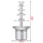 German Brand 5  tier chocolate fondue fountain machine stainless steel commercial