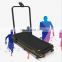 thin treadmill equipment curved treadmill home fitness foldable manual slim running machine for home use