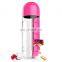 700ml Plastic Transparent Drinking Water Bottle With Pill Box
