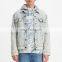 Quality mens casual cotton jacket fabric denim short jeans jacket for men