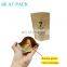 Custom printed resealable food grade craft paper bag with window