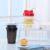 Custom Logo BPA Free 13Oz Plastic Protein Shaker Bottle with mixing ball and Colorful Lid